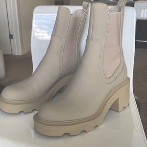 ZARA RUBBERIZED HEELED ANKLE BOOTS